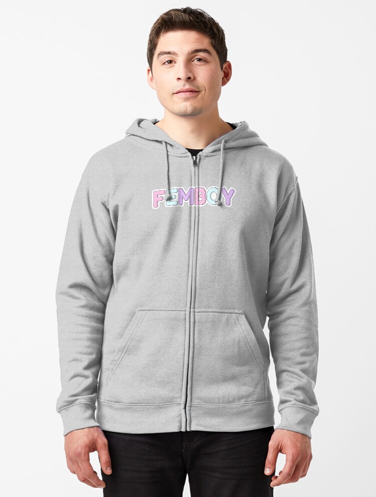 femboy zip up hoodie