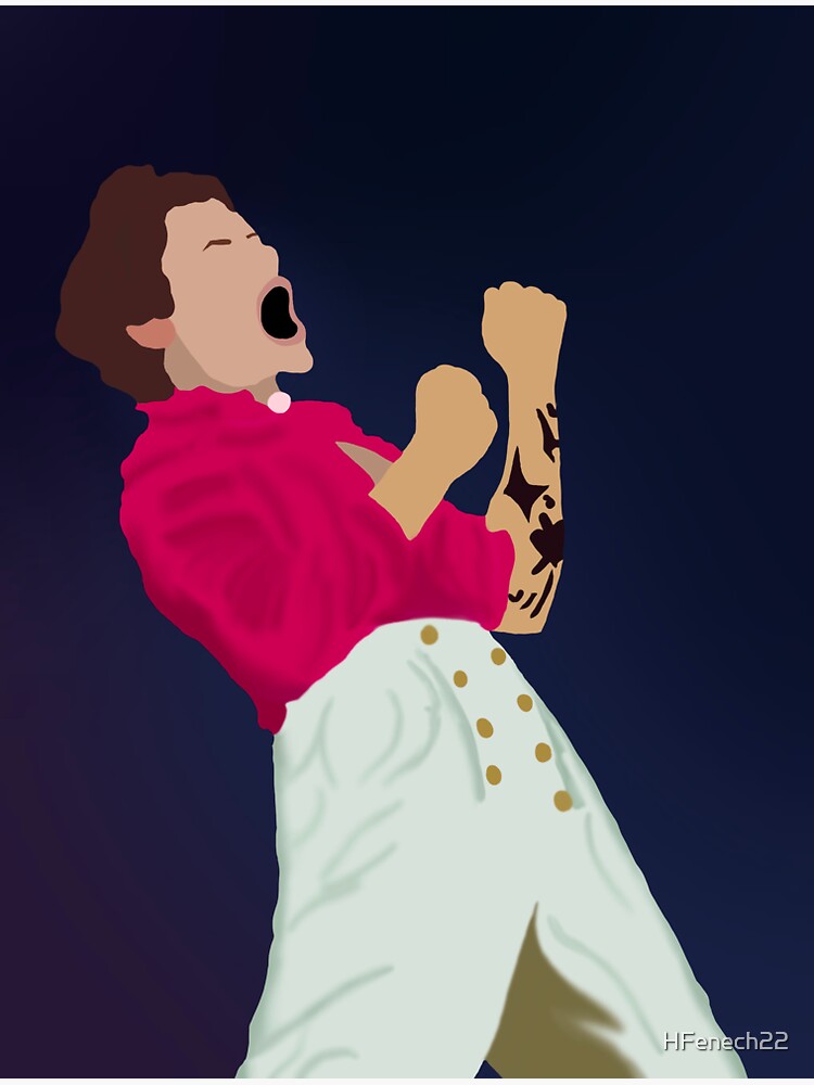 Harry Styles Singing Sticker For Sale By Hfenech22 Redbubble