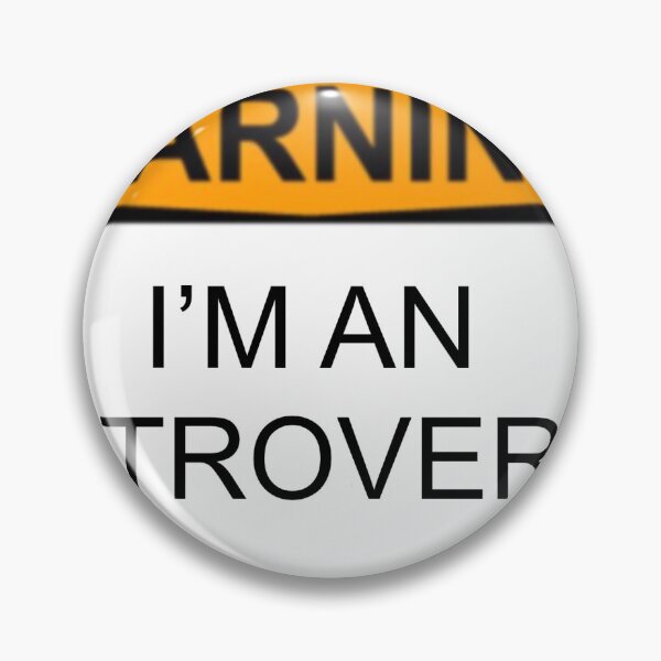 Artikelvorschau, Warnung, ich bin introvertiert entworfen und verkauft von logostickers.