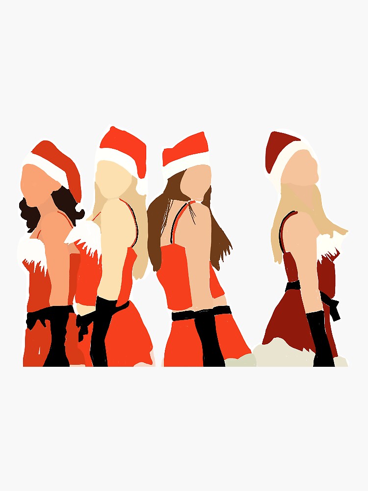 mean-girls-jingle-bell-rock-scene-sticker-for-sale-by-alisedesigns