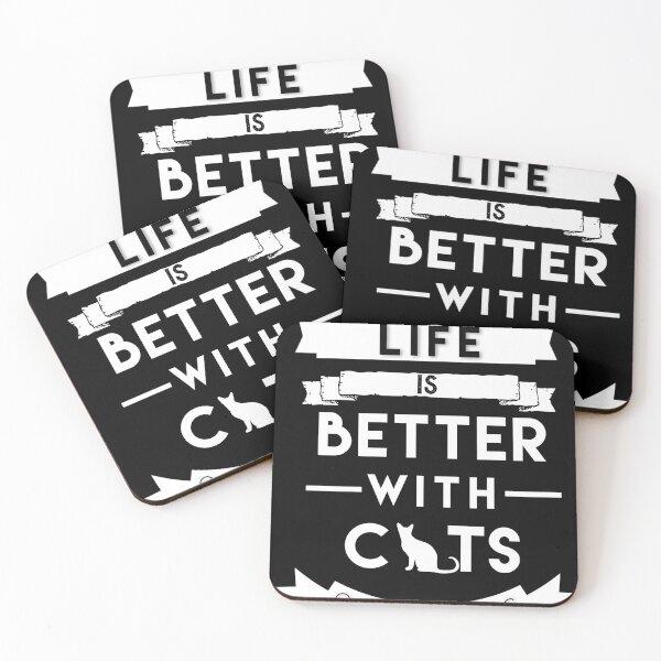 Item preview, LIFE IS BETTER WITH CATS T-SHIRTS designed and sold by Hussain Shirts.
