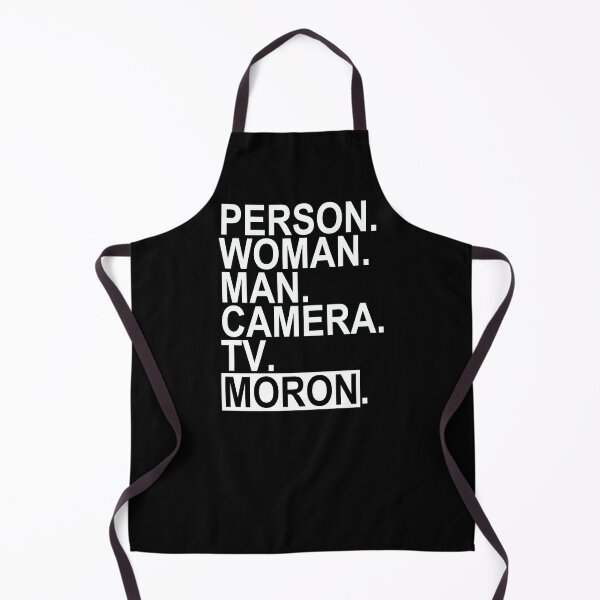 Item preview, person woman man camera TV - MORON (white text) designed and sold by Thelittlelord.