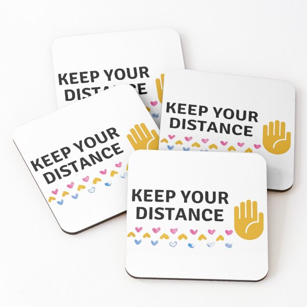 Item preview, Keep Your Distance Social Distance Virus Hand designed and sold by Craftdrawer.