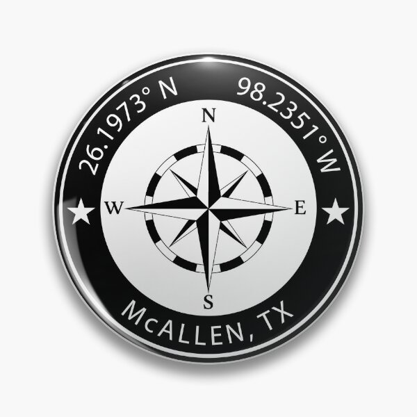Artikelvorschau, Geografische Koordinaten von McAllen, Texas entworfen und verkauft von TeeOhGraphics.