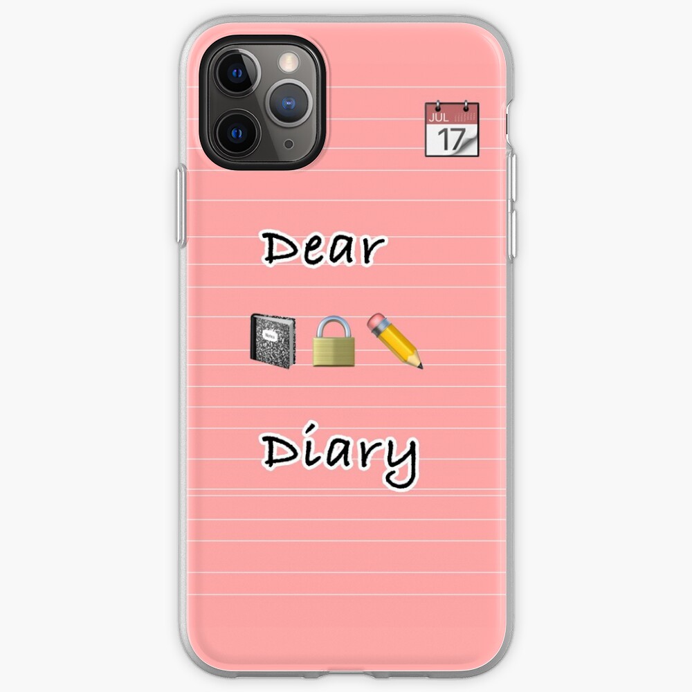 "Dear Diary Pink Notebook " iPhone Case & Cover by Ashlynn2209 Redbubble