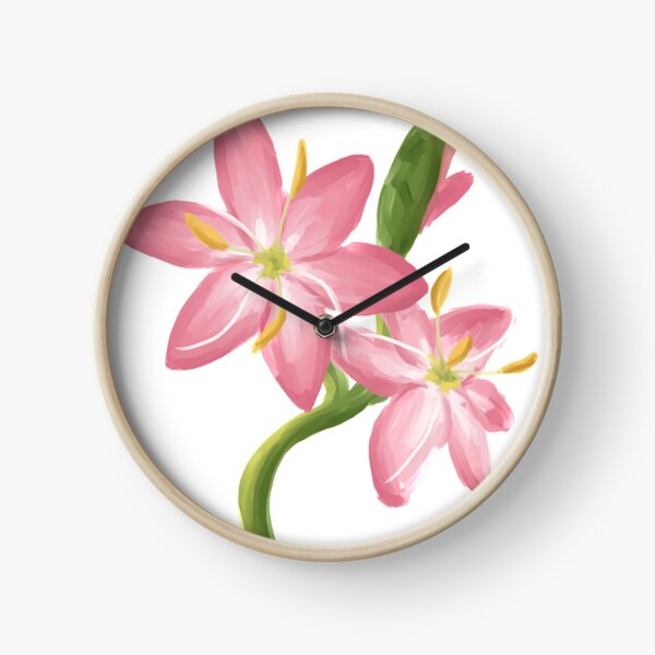 Bloom in Pink Clock