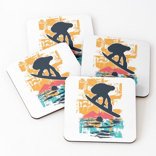 Item preview, Cool Snowboarder Abstract Design designed and sold by CoolSilhouettes.