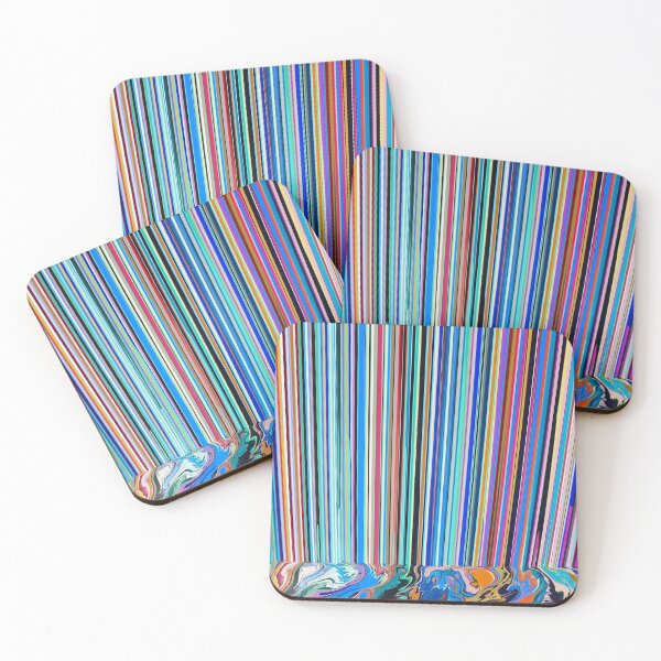 Item preview, Spectrum of dribbled paint, cool colours designed and sold by Club30-80.