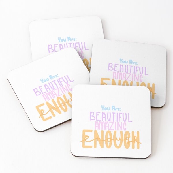 Item preview, You are beautiful amazing ENOUGH sticker designed and sold by Deizers.