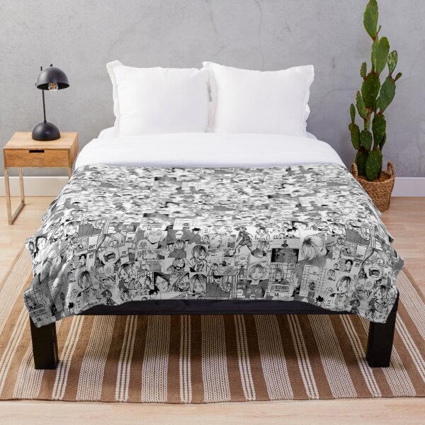 kenma kozume Manga collage Throw Blanket