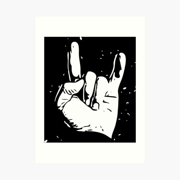 Heavy Metal Rock Art Print