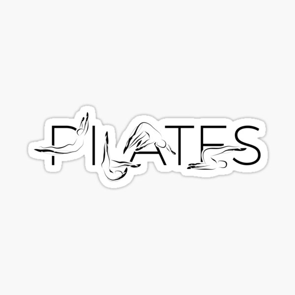Item preview, Pilates poses in PILATES word designed and sold by sashica.