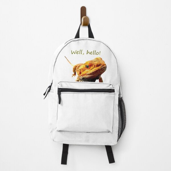 Bearded Dragon Says Hello Backpack