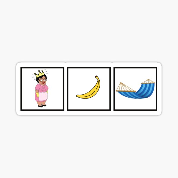 Hamac Banane Princesse Consuela Sticker