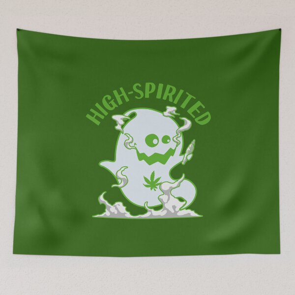 Item preview, High-Spirited Ghost Smoking Weed designed and sold by Maria Garcia.