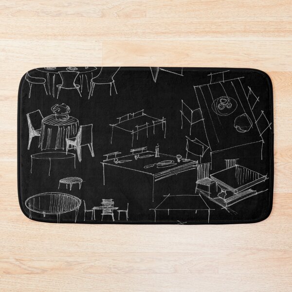 Item preview, black lightroom furniture sketches designed and sold by jorgelebeau.
