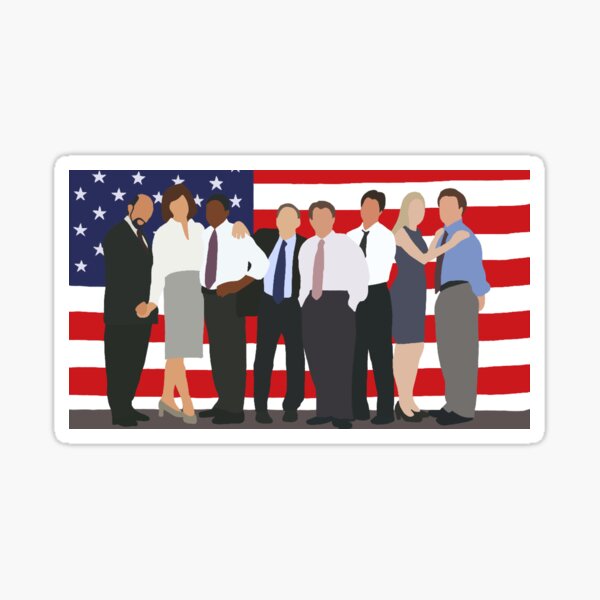 The West Wing Character Cartoon Sticker