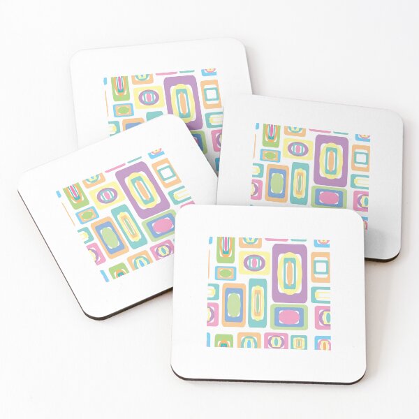 Item preview, Abstract geometric squares designed and sold by susanvarleyart.