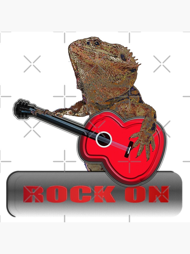 Bearded Dragon Plays Guitar by snibbo71
