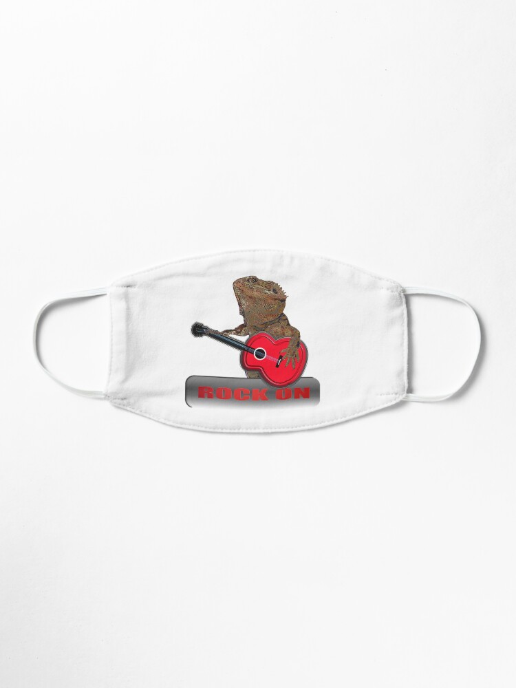 Alternate view of Bearded Dragon Plays Guitar Mask