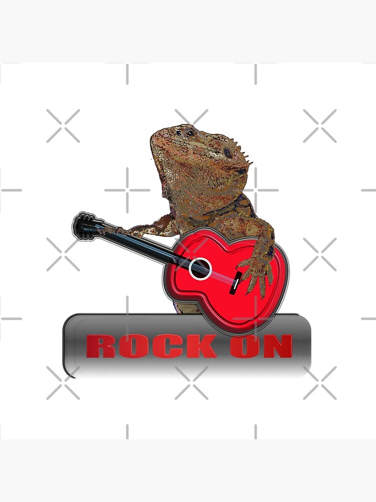 Bearded Dragon Plays Guitar by snibbo71