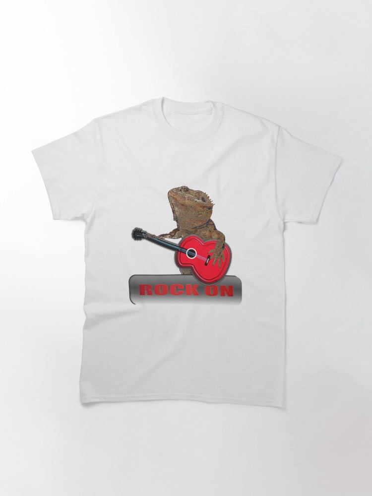 Alternate view of Bearded Dragon Plays Guitar Classic T-Shirt