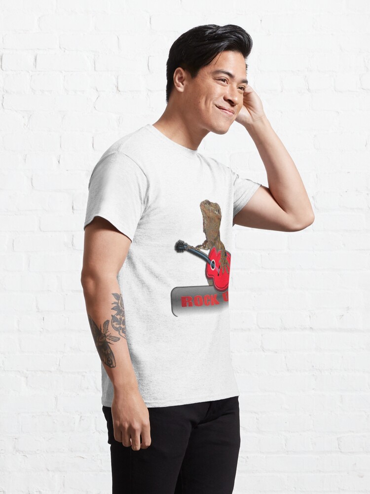Alternate view of Bearded Dragon Plays Guitar Classic T-Shirt