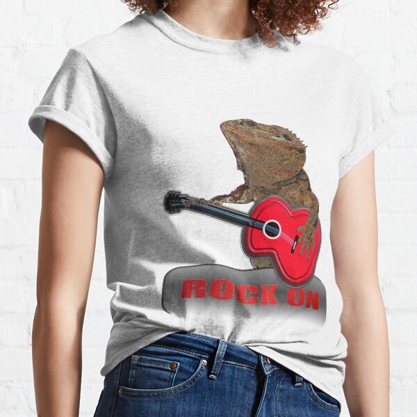 Bearded Dragon Plays Guitar Classic T-Shirt