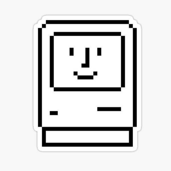 vintage happy mac Sticker