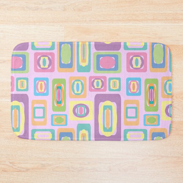 Item preview, Abstract geometric squares in pink designed and sold by susanvarleyart.