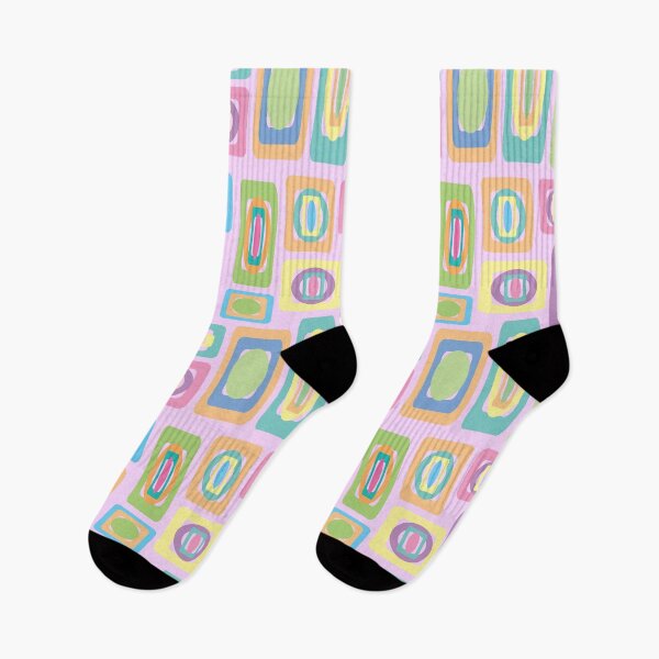 Item preview, Abstract geometric squares in pink designed and sold by susanvarleyart.