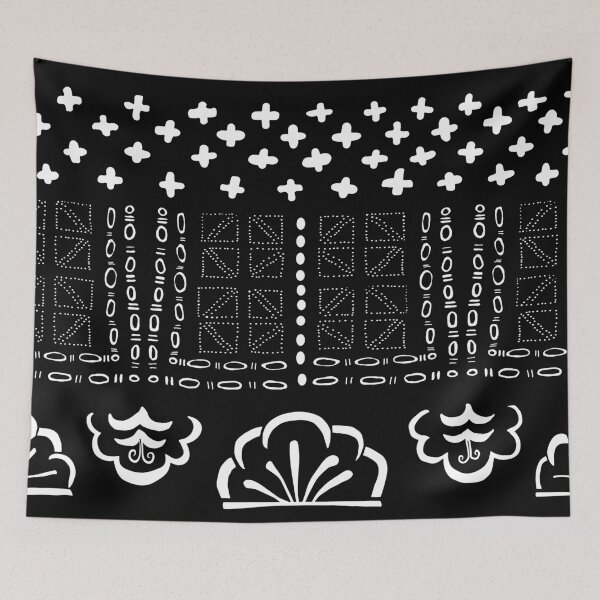 Item preview, Black and white bohemian designed and sold by rainbowflowers.
