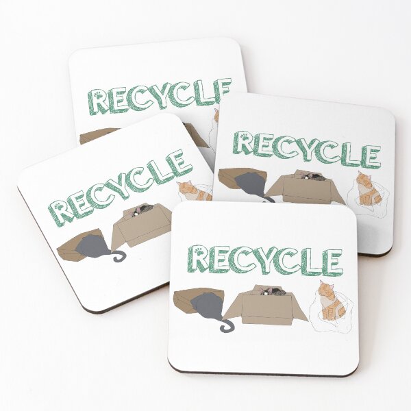 Item preview, Cool Cats Are Environmentally Conscious designed and sold by HousecatDesigns.