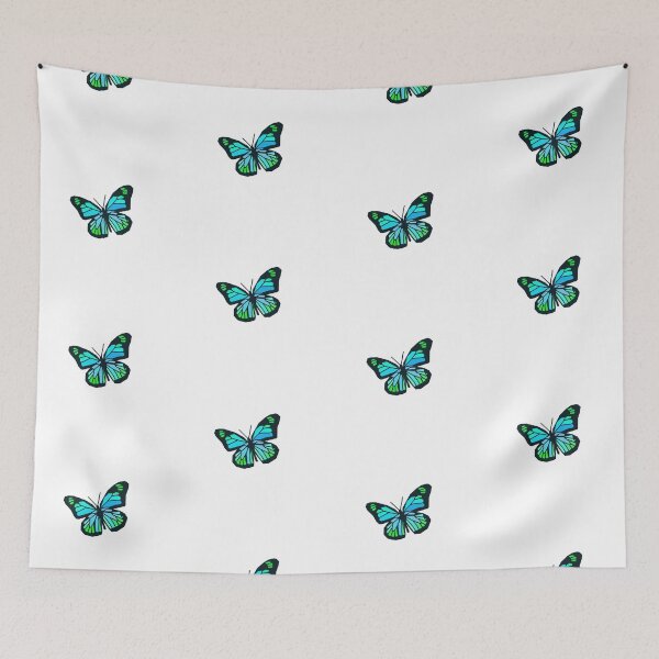 Item preview, Neon blue and green butterfly designed and sold by Amy Shimizu.