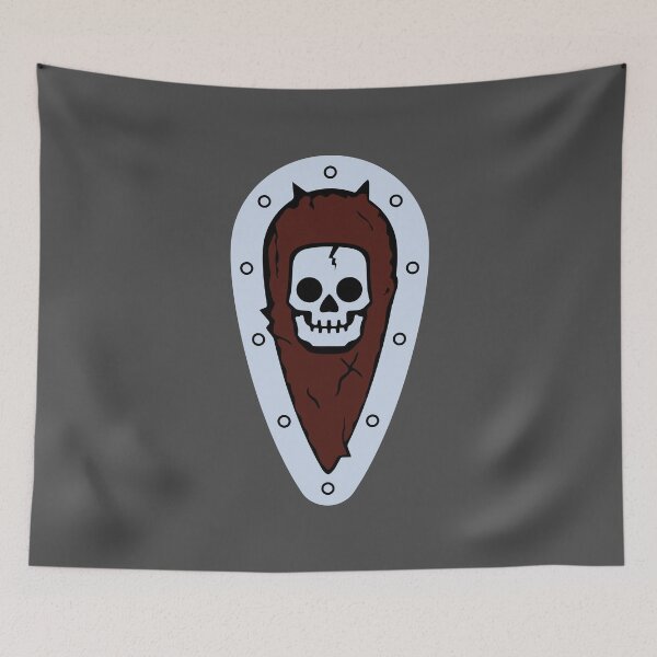 Item preview, Castle Skeleton Shield Emblem designed and sold by Highonbricks.