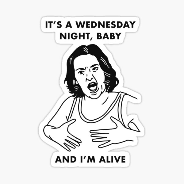 Girls Wednesday Night Sticker