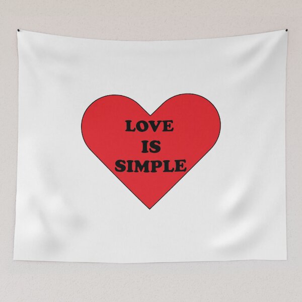 Item preview, love is simple designed and sold by odysseystar1996.