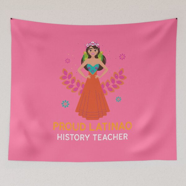 Item preview, latino history teacher , history teachers always bring up the past designed and sold by amr badawy.