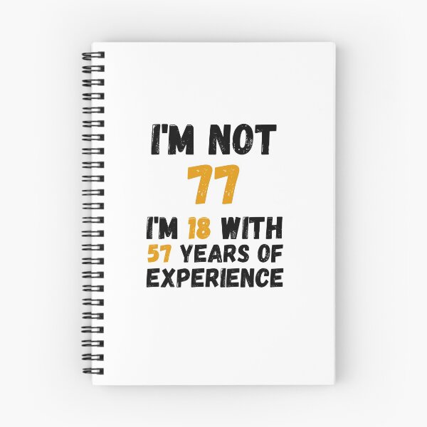 Item preview, I'm not 75 i'm 18 with 57 years of experience,75th Birthday Gift Funny Man Woman 70 Years Party  designed and sold by designedguide.