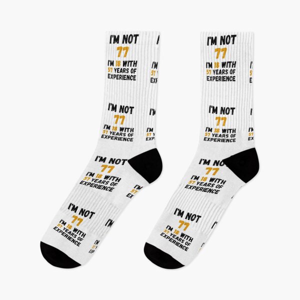Item preview, I'm not 75 i'm 18 with 57 years of experience,75th Birthday Gift Funny Man Woman 70 Years Party  designed and sold by designedguide.