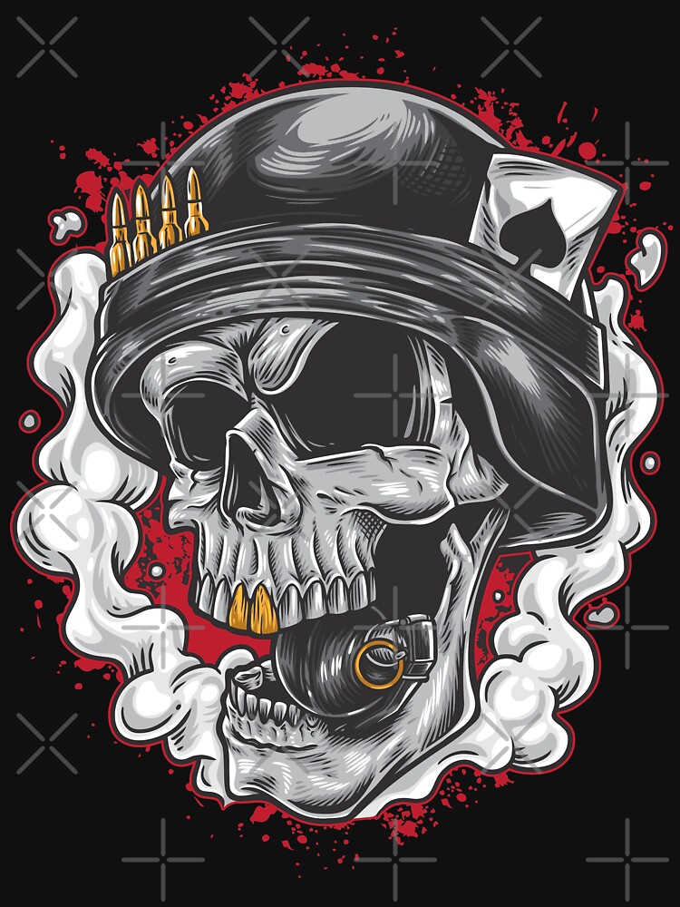 Graphic Shirts  Grenade Skull Shirt Black - Constantly Varied