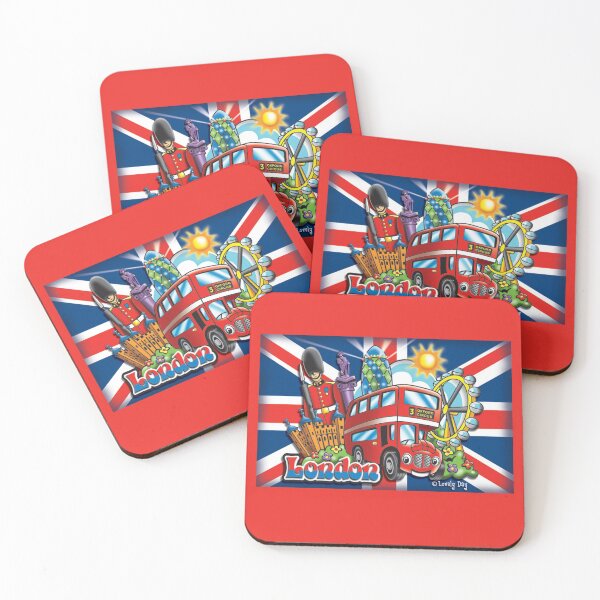 Item preview, London Magical Double Decker Bus Famous Lovely Day Design-Red theme designed and sold by Lovely Day.