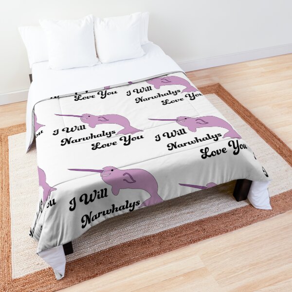 narwhale love Comforter