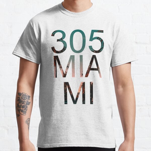 Miami Florida 305 T-shirt Miami Area Code Souvenir Gift Idea Tee