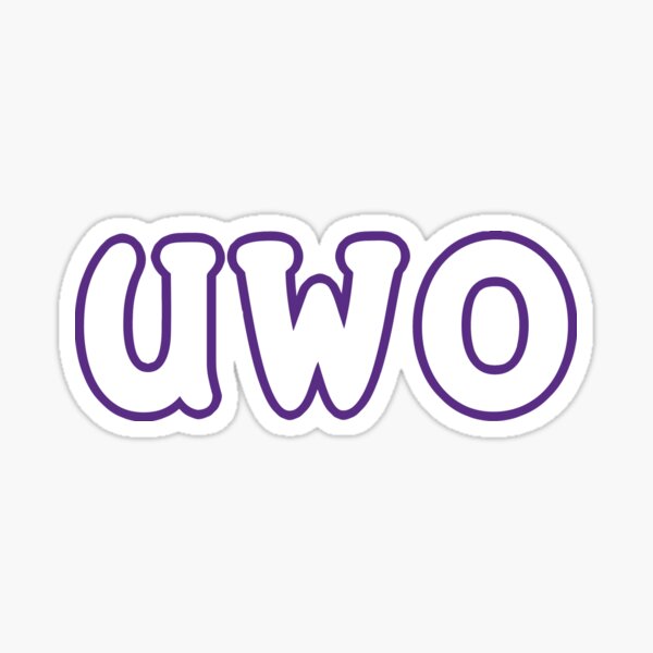 "UWO" Sticker for Sale by reeselester | Redbubble