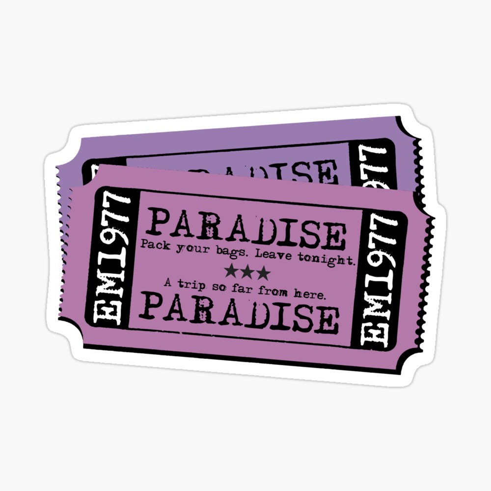 Two Tickets to Paradise Poster for Sale by WhatOdds