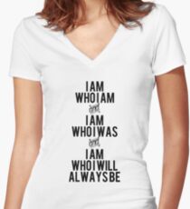 I Am Women's Fitted V-Neck T-Shirt