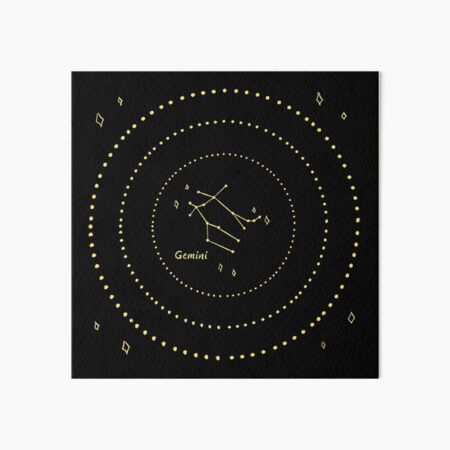Gemini Constellation Art Board Print