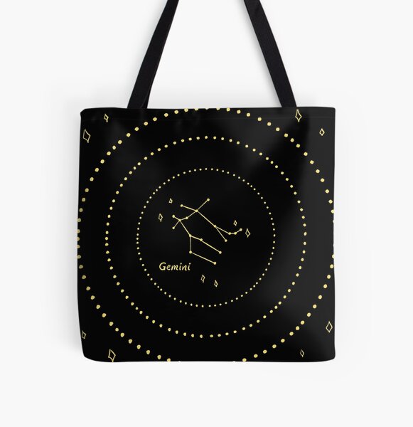 Gemini Constellation All Over Print Tote Bag