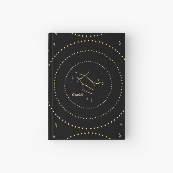 Gemini Constellation Hardcover Journal